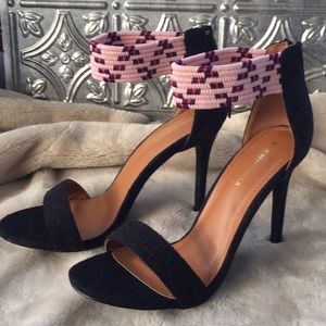Pink and Black Heels